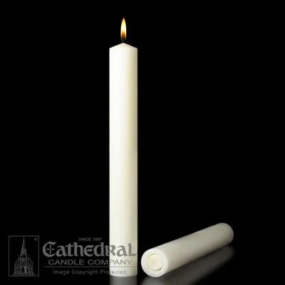 1-1/2 " X 17"   51% Beeswax Candles