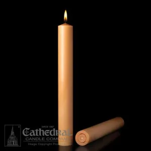 1-1/2 "X 17" 51% Beeswax Unbleached Candles