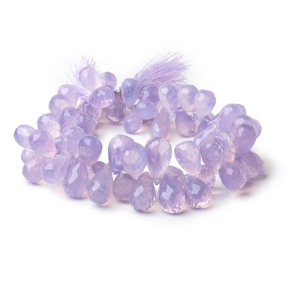 10x7-17x10mm Lavender Quartz Faceted Tear Drops 9 inch 66 Beads AAA