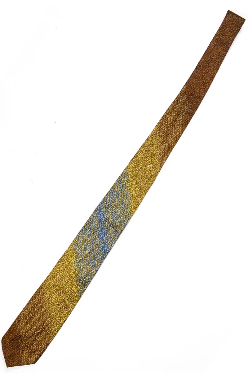 1950s Angelo Correlli Metallic Gradient Narrow Silk Necktie