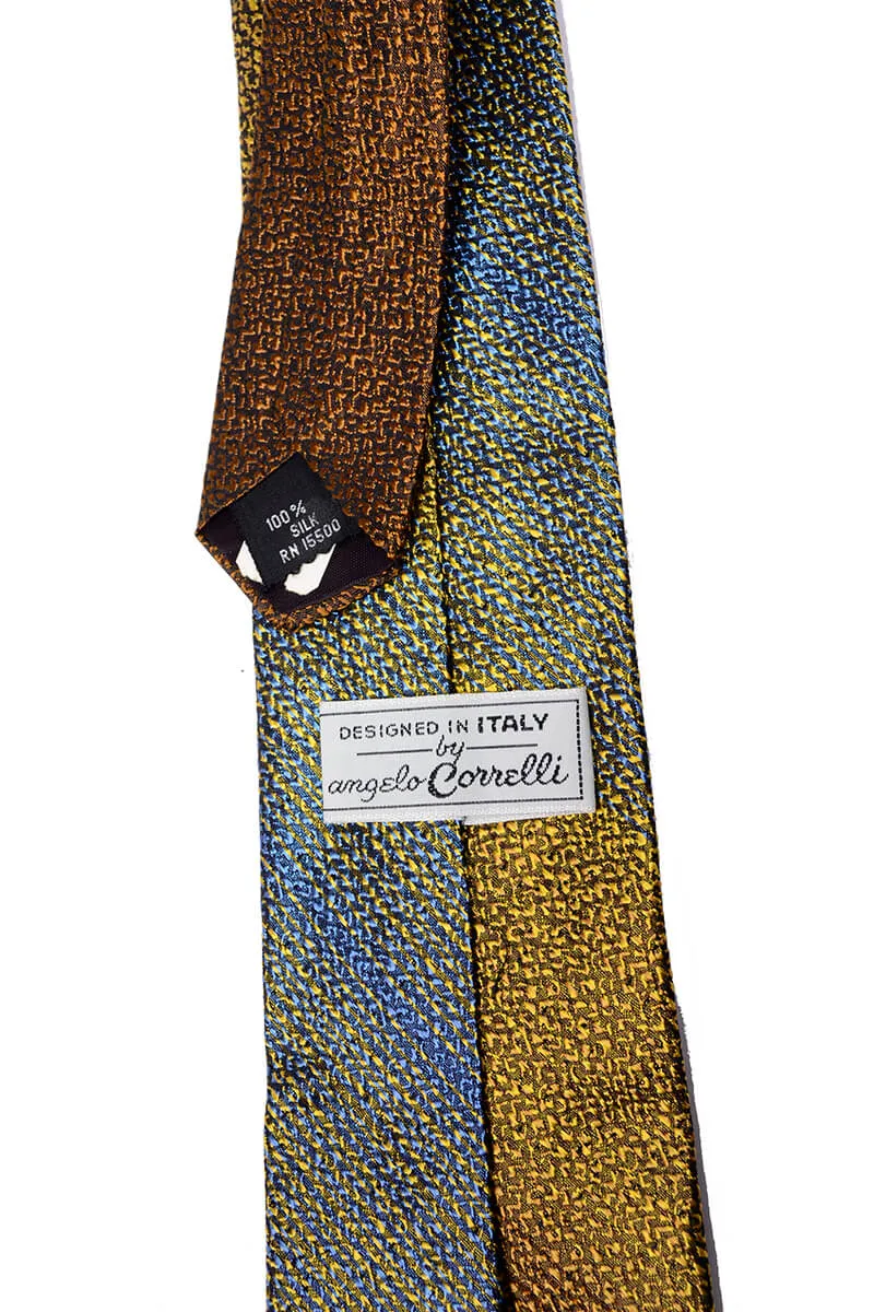 1950s Angelo Correlli Metallic Gradient Narrow Silk Necktie