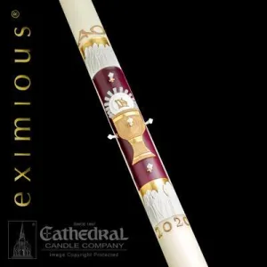 2-1/2" x 36" 12 Apostles Eximious Paschal Candle