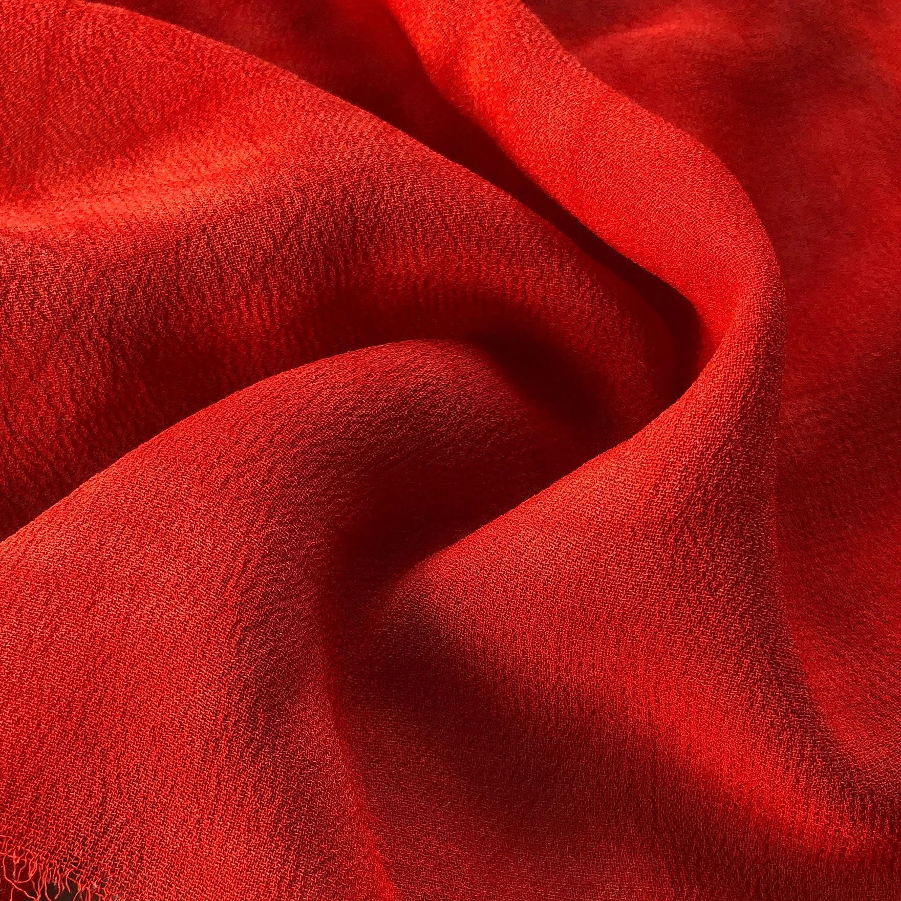 44" Red 100% Tencel Lyocell Cupro Georgette 4.5 OZ Light Woven Fabric By the Yard