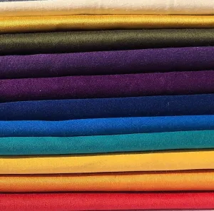 58" Cotton Rayon Dull Satin 5 OZ Light Apparel & Face Mask Woven Fabric By the Yard