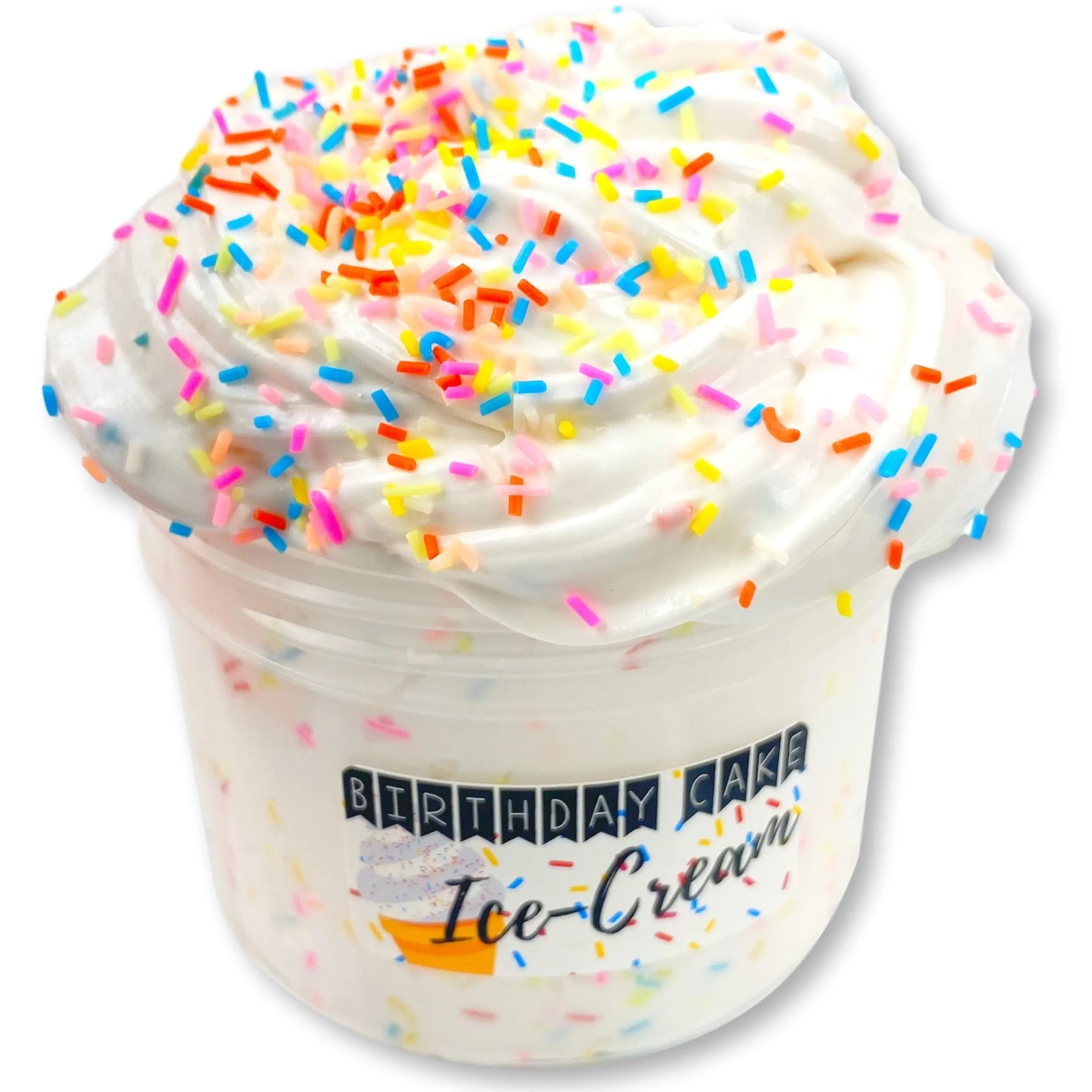 Birthday Cake Ice Cream Slime