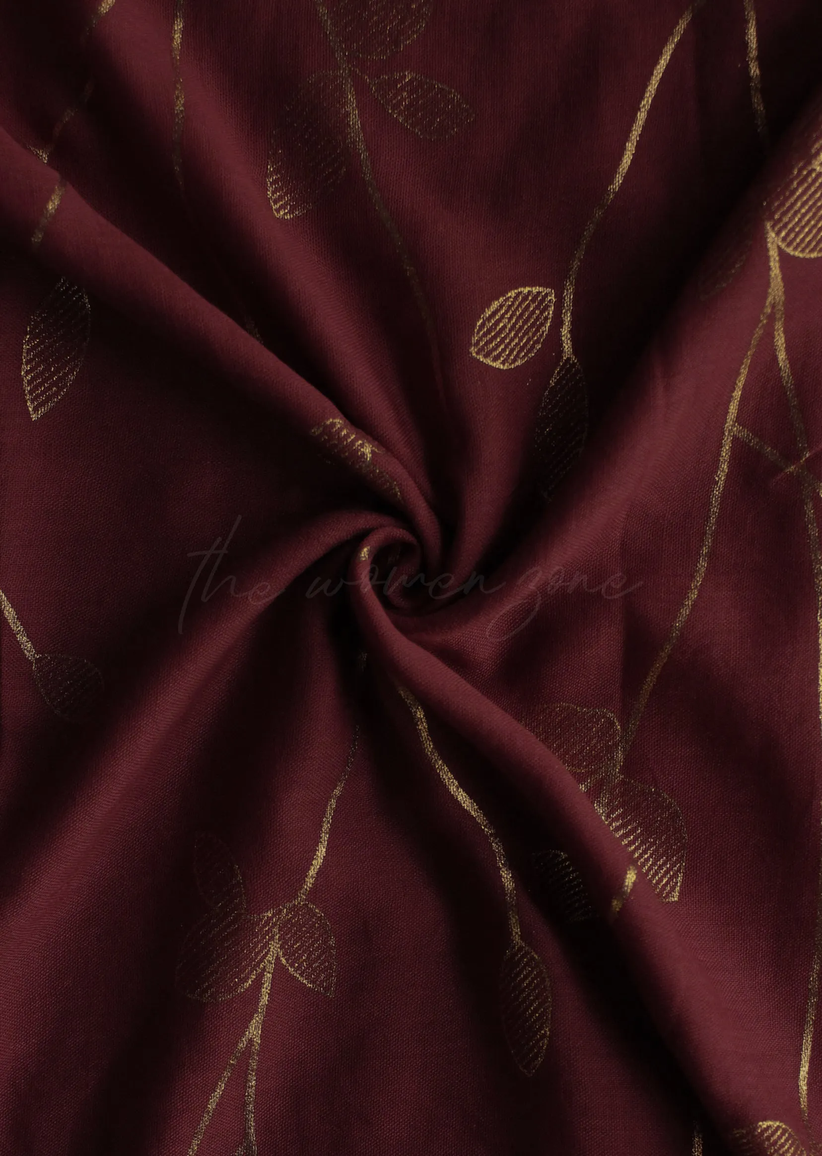 Botanical - Dark Maroon