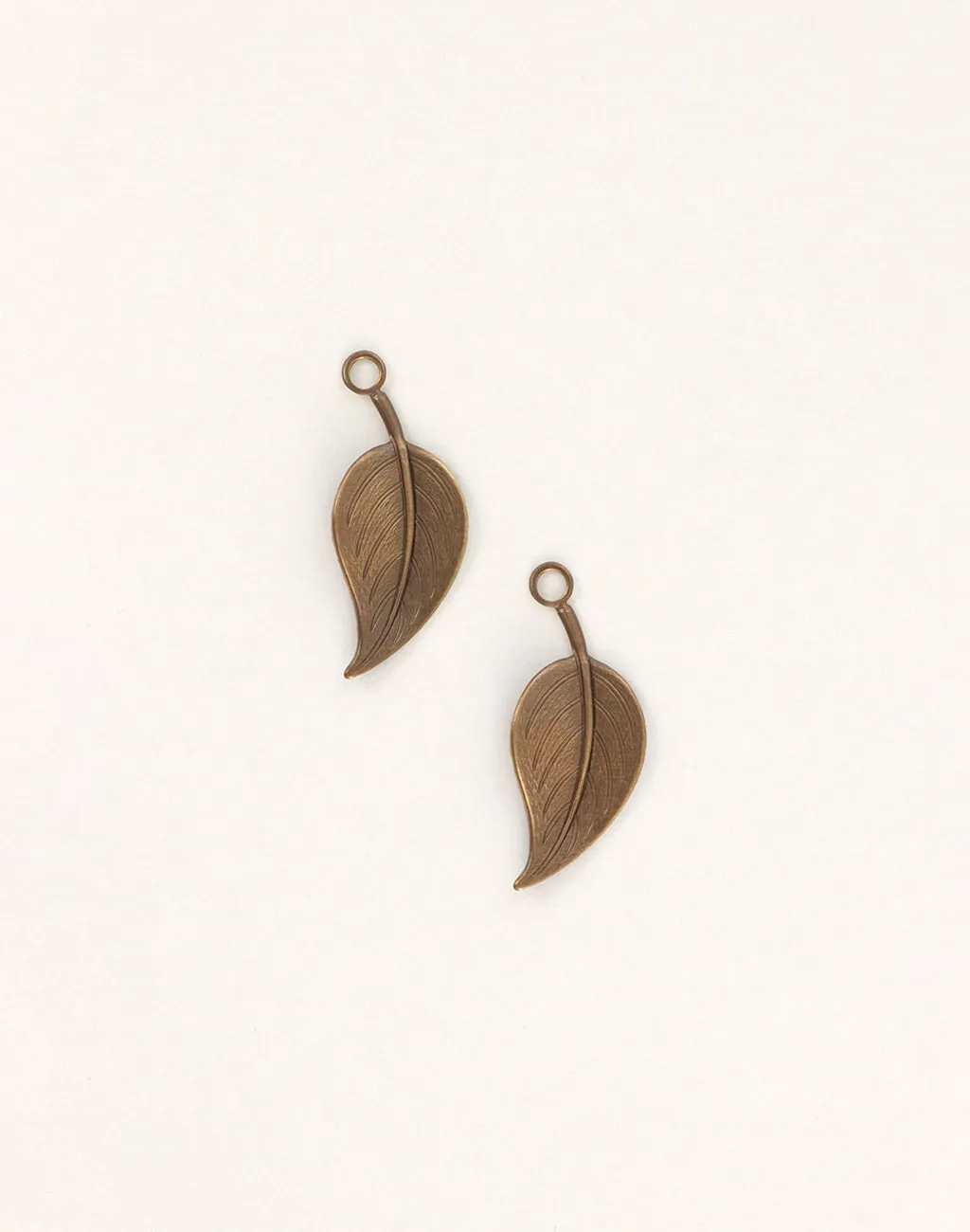 Catalpa Leaf, 29x12mm, (2pcs)