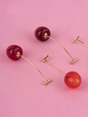 Cherry Drop Earrings