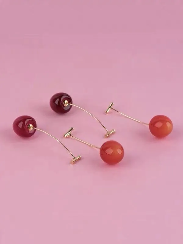 Cherry Drop Earrings