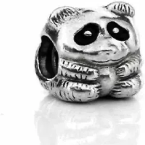 Cute Panda Silver Bead Charm