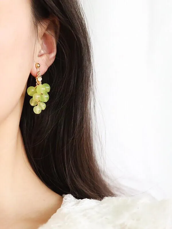 Green Grapes Earrings