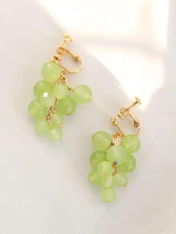 Green Grapes Earrings