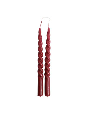 Hand-Dipped Twisted Taper Candles