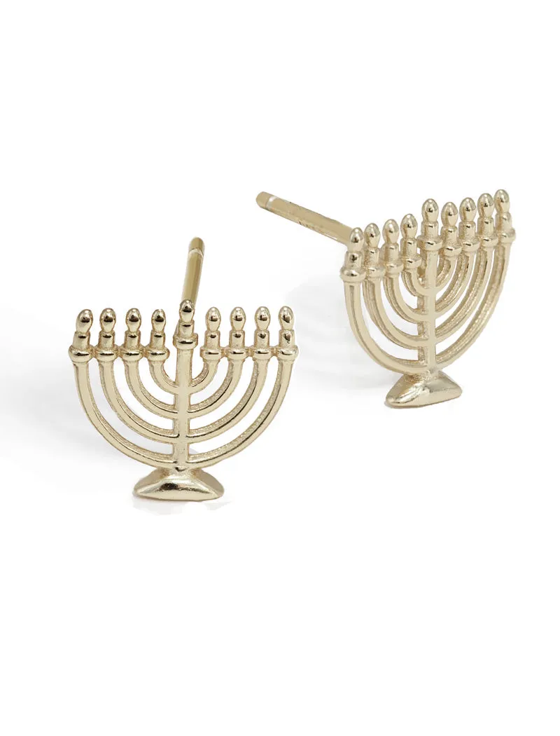 HANUKKAH MENORAH Earrings | Sterling Silver