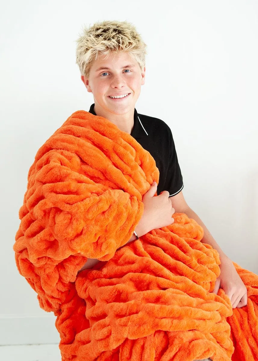 Hugs Orange Marmalade Blanket