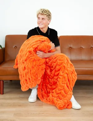 Hugs Orange Marmalade Blanket