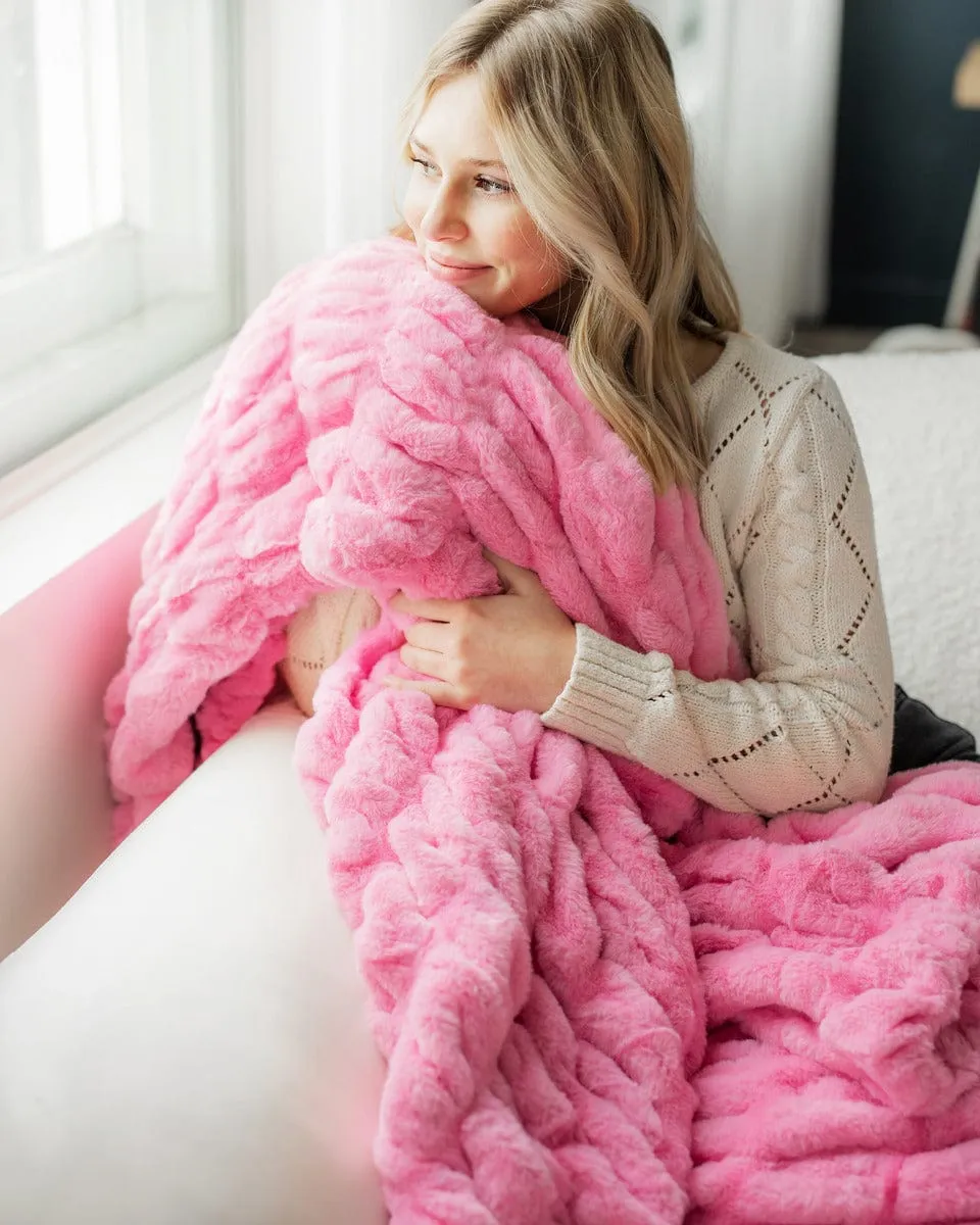 Hugs Pink Blanket