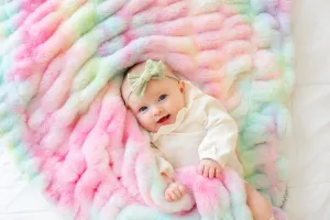 Hugs Tie Dye Pastel Blanket