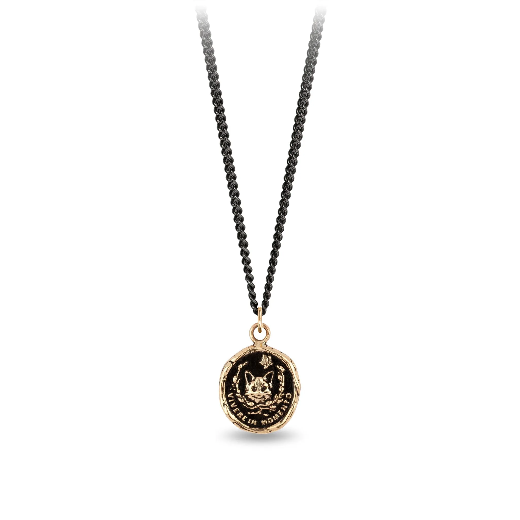 Live in the Moment 14K Gold Talisman