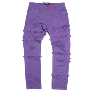 M1912 Bergamo Fray Jeans - Purple