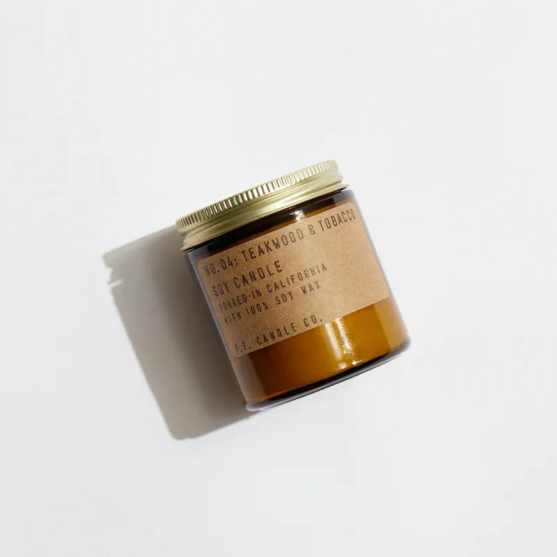 Mini Teakwood & Tobacco Candle