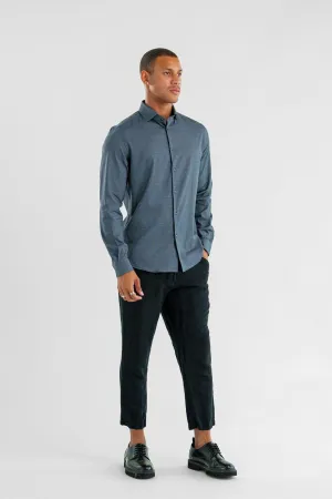 NOVA - Dark Blue Geo Long Sleeve Shirt