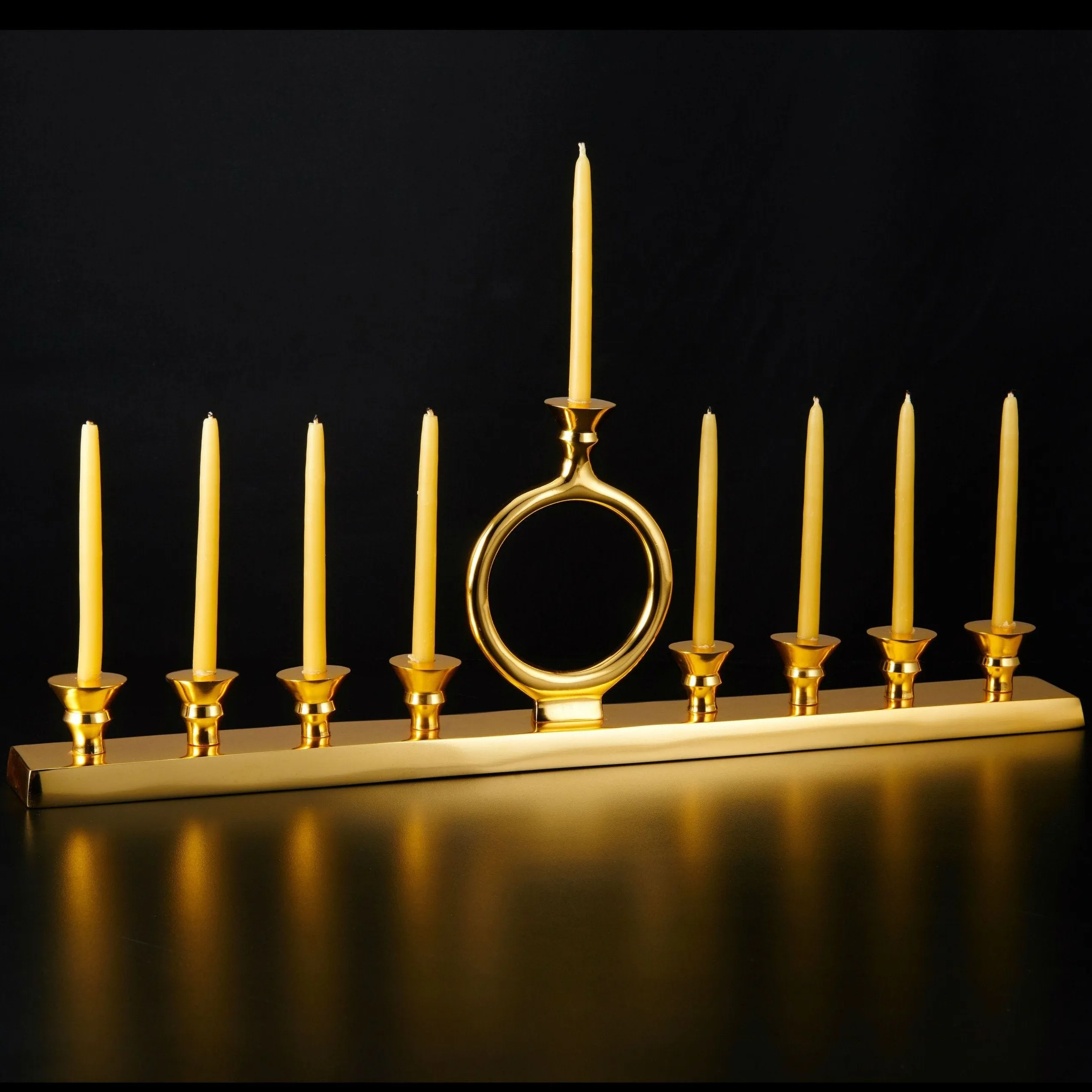 O Menorah Candleholder Gold