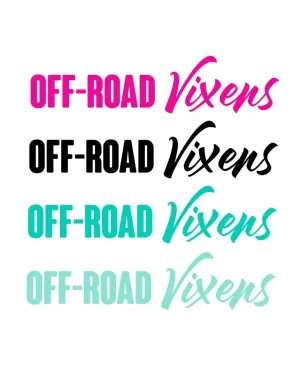 Off-Road Vixens decal