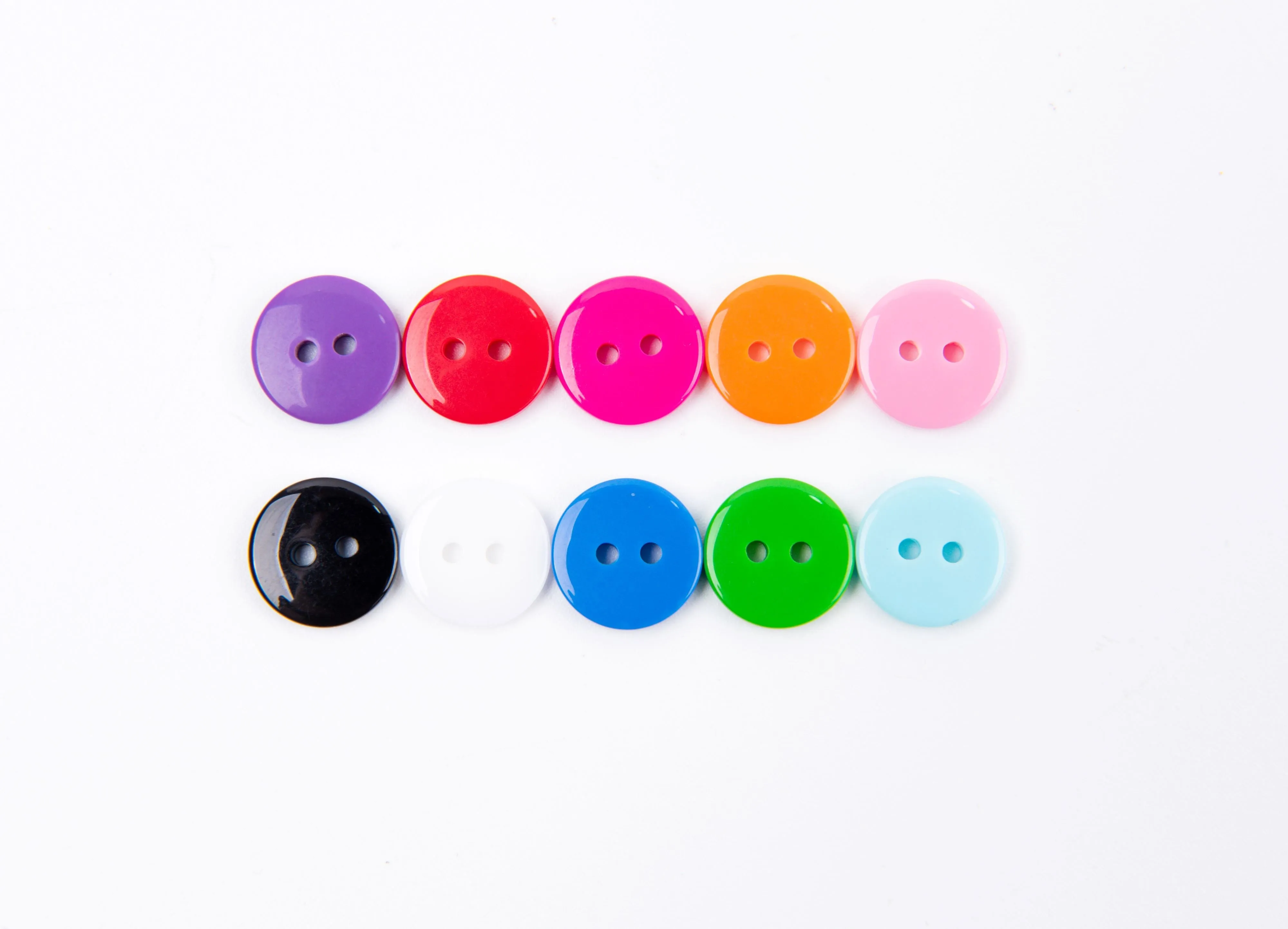 One color Two Hole Buttons pack