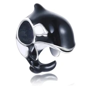 Orca Whale Dolphin Bead Charm