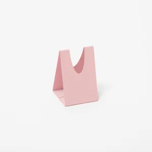 Pink Triangle Candlestick Holder