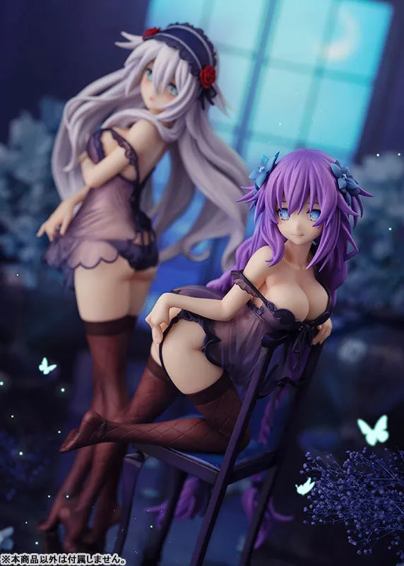 "Neptunia" Series Purple Heart & Black Heart Babydoll ver. Complete Figures