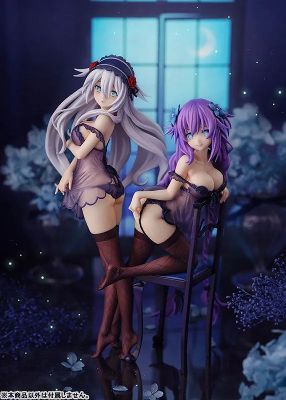 "Neptunia" Series Purple Heart & Black Heart Babydoll ver. Complete Figures