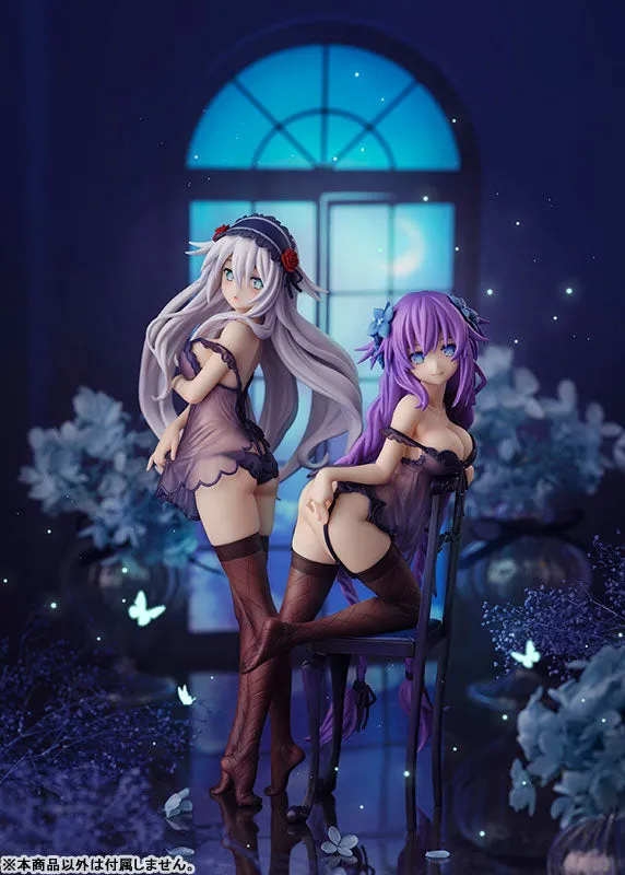 "Neptunia" Series Purple Heart & Black Heart Babydoll ver. Complete Figures