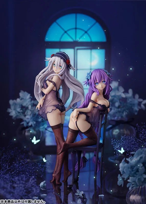 "Neptunia" Series Purple Heart & Black Heart Babydoll ver. Complete Figures