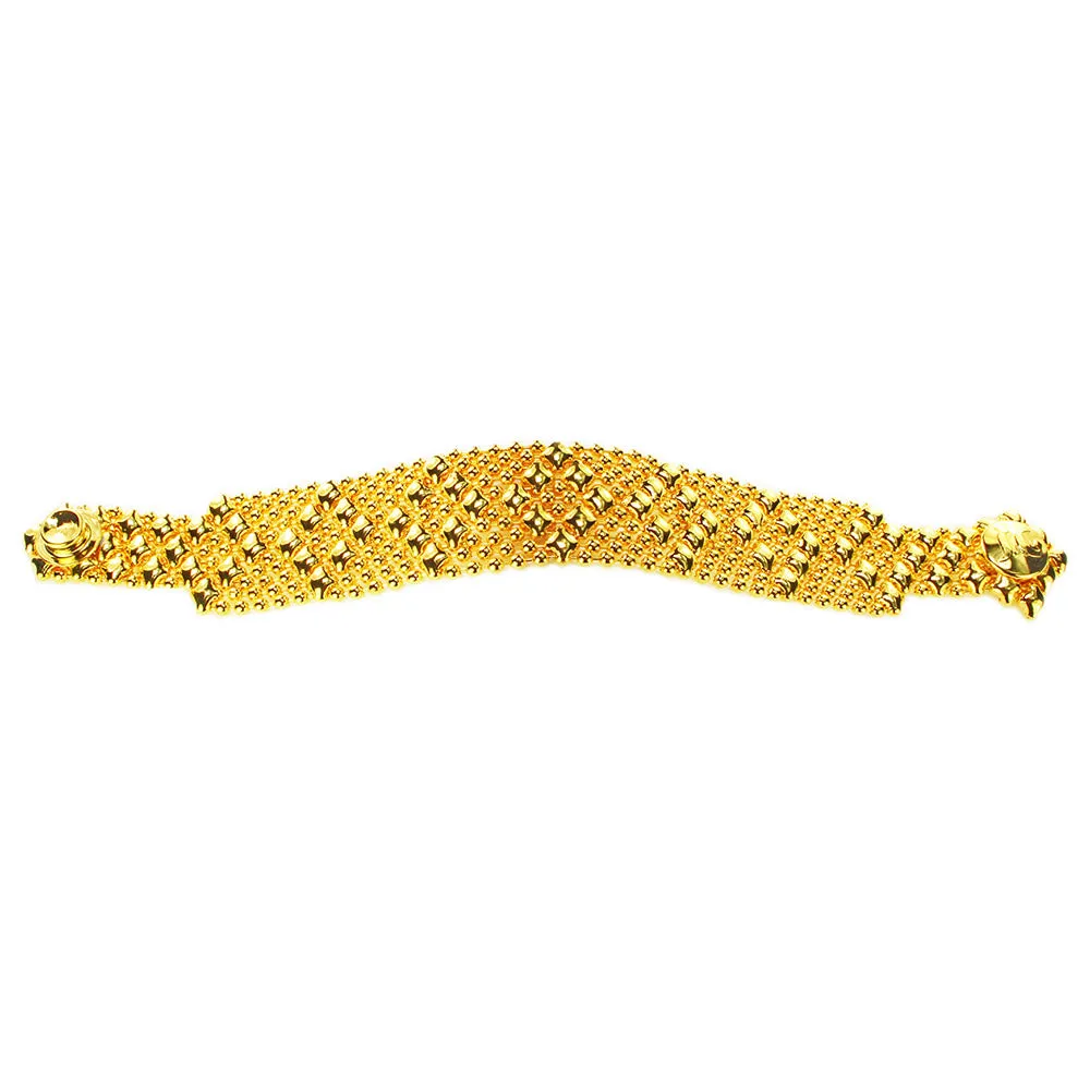 SG Liquid Metal B4–G24K Gold 24K Finish Bracelet by Sergio Gutierrez