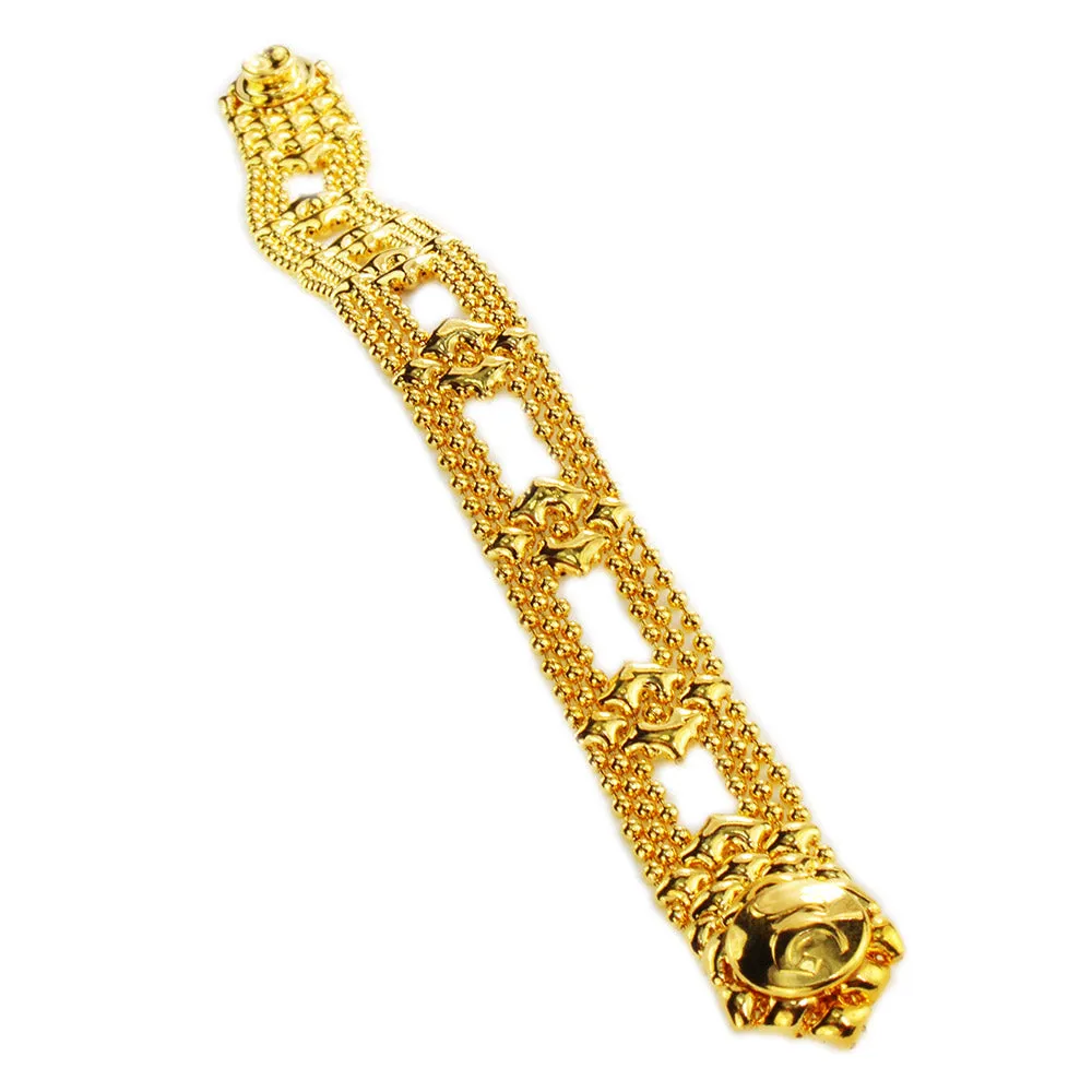 SG Liquid Metal MINI-D-G24K Gold 24K Finish Bracelet by Sergio Gutierrez