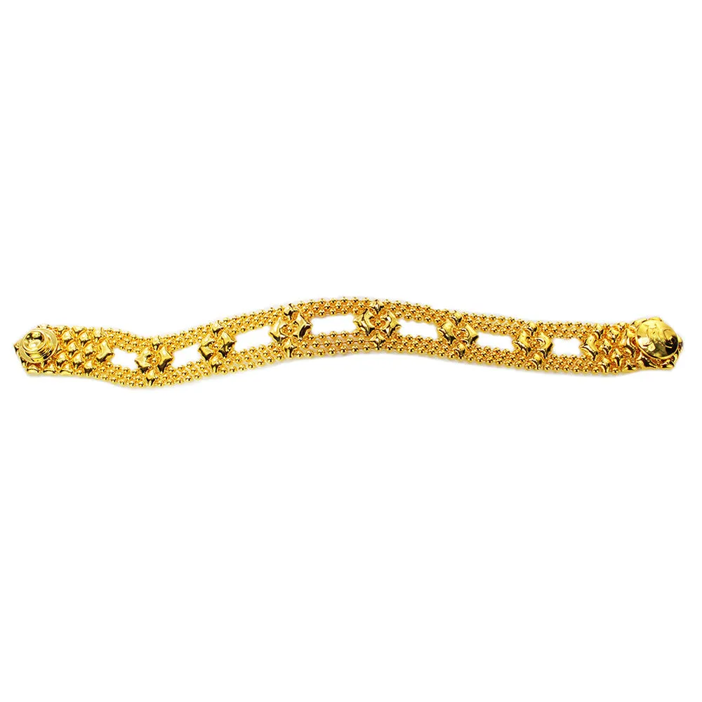 SG Liquid Metal MINI-D-G24K Gold 24K Finish Bracelet by Sergio Gutierrez