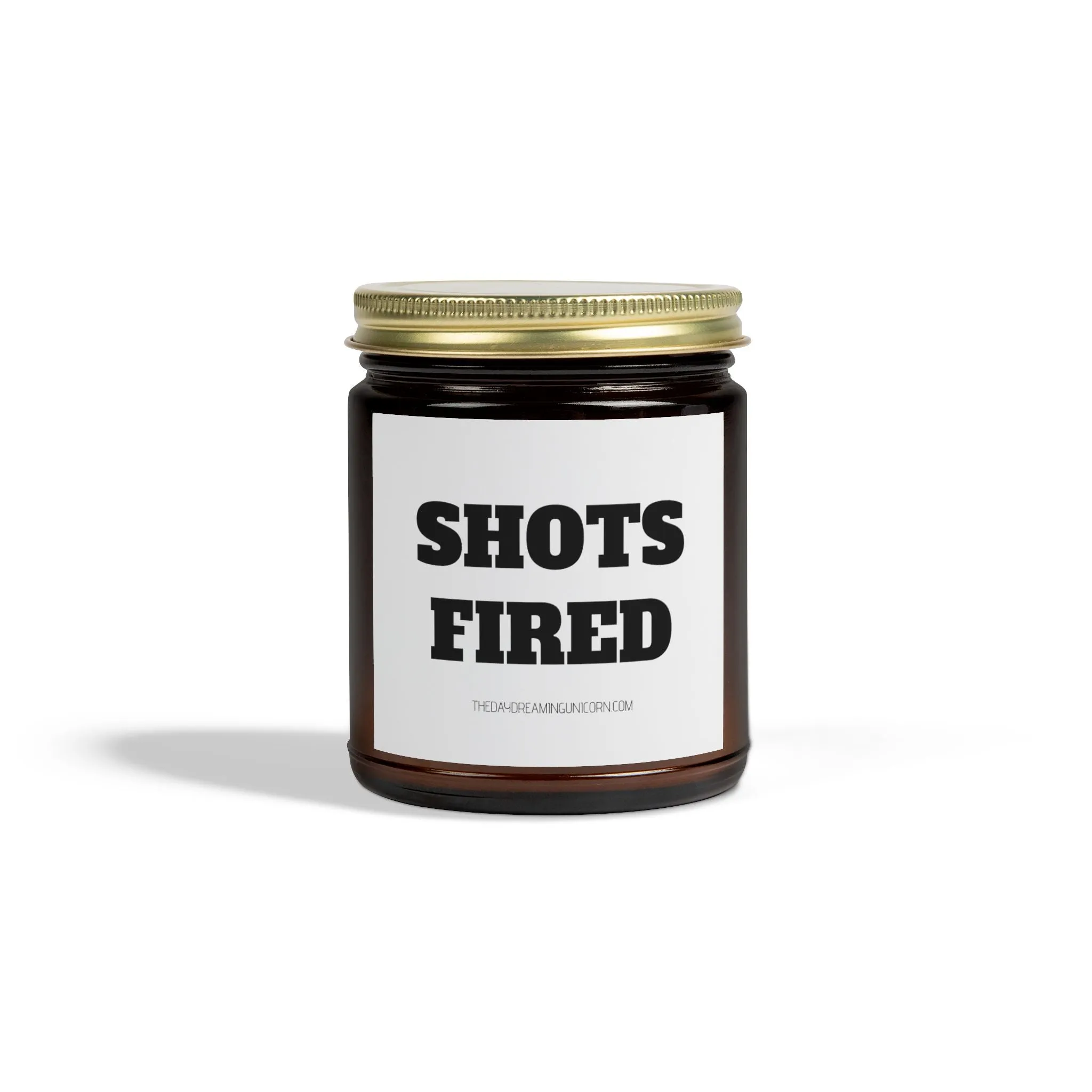 Shots fired Scented Coconut Apricot Candles (4oz, 9oz)