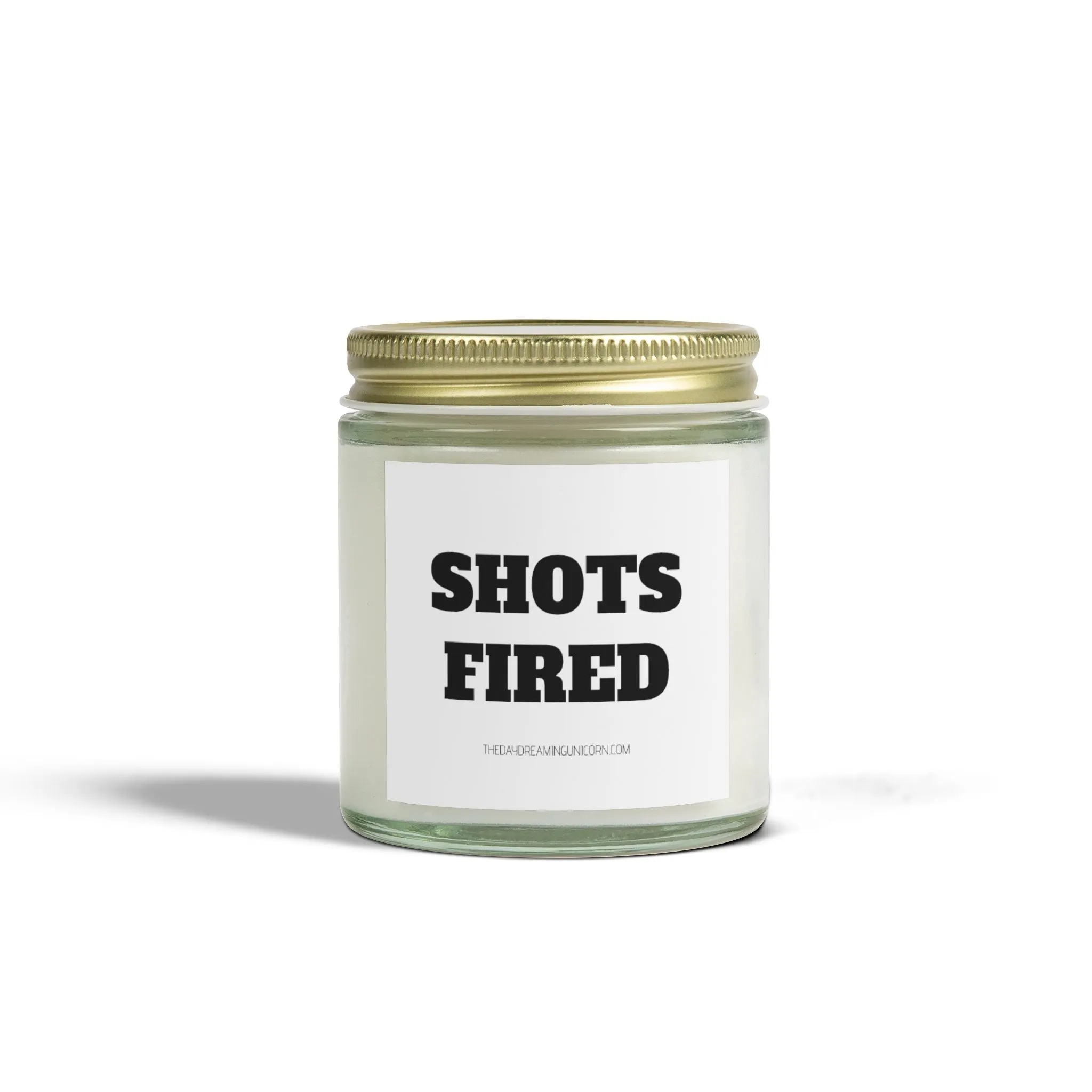 Shots fired Scented Coconut Apricot Candles (4oz, 9oz)