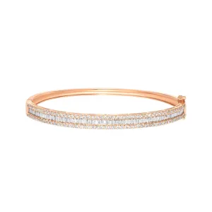 Triple Row Diamond Bangle