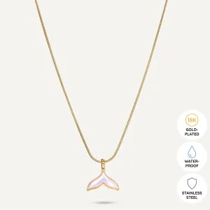 Vibes | Ocean Dream Whale Tail Necklace | 18K Gold-Plated