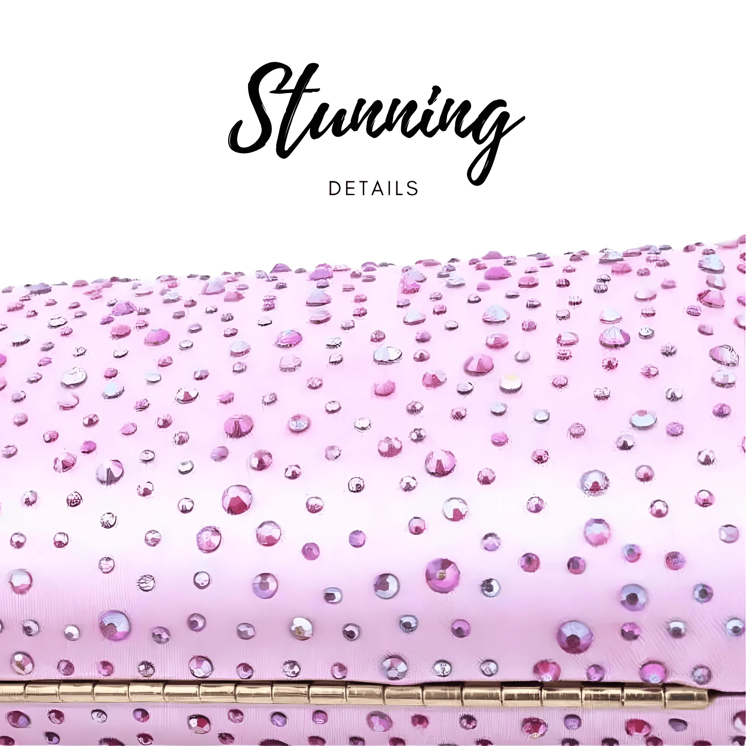 Women's Clutch With Rhinestones - In 9 Trending Colors!